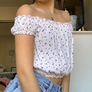 brandy melville off the shoulder top
